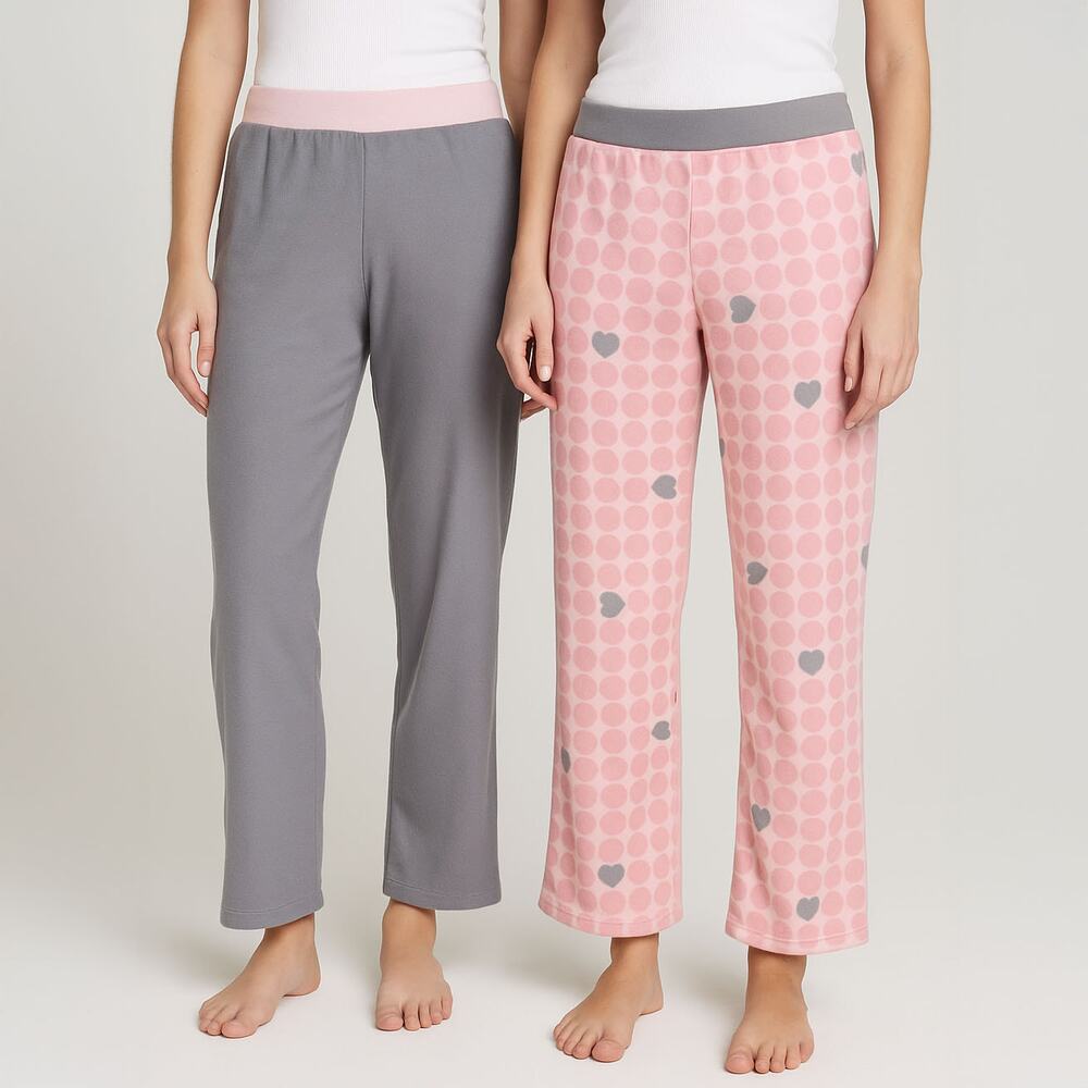 NWT June & Daisy 2 Pack Cozy Pajama Pants Sz Large